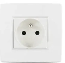 STIEL 6000 shuttered 2P+E socket white