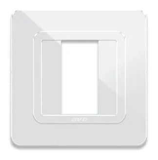 Plaque technopolymere 44 carrée blanc 1 module — SOMEF 44P31B
