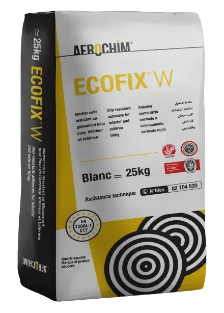 ECOFIX W white C1T tile adhesive