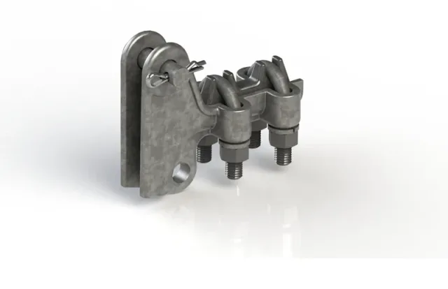 MV strain clamp for bare conductors PA-A34