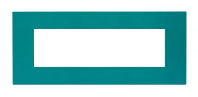 Plate SMART EASY 44 rectangular turquoise matt 7 modules — SOMEF 44PSME7OTN