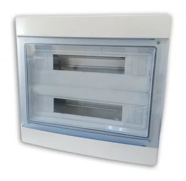 Plastic enclosure surface-mounted 36 modules weatherproof IP65 — SOMEF IP65/36