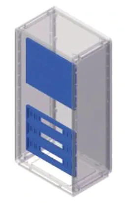 Accessoires et pièces de rechange Grafi7 Largeur 685 mm — Cadre de support de panneaux à équipements DIN