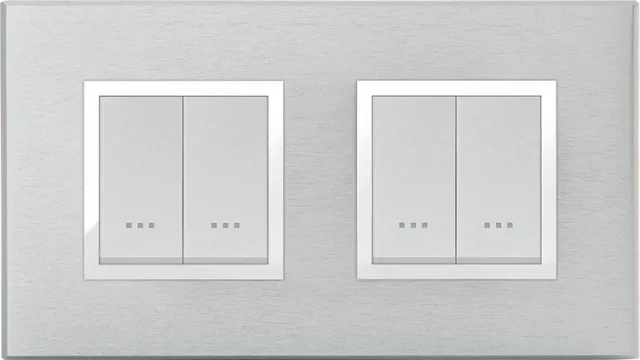 STIEL ALPHA Prestige 4-module square brushed anodised aluminium cover plate