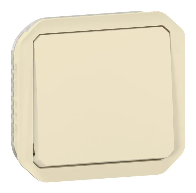 Interrupteur ou va-et-vient étanche Plexo 10AX 250V~ IP55 IK08 avec enjoliveur finition sable — Legrand — 069808L