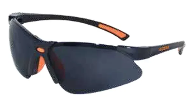 Safety glasses dark lens scratch-resistant — 110009