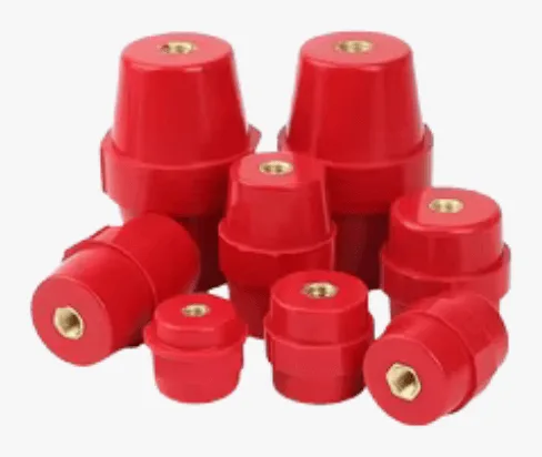 Red busbar support insulators