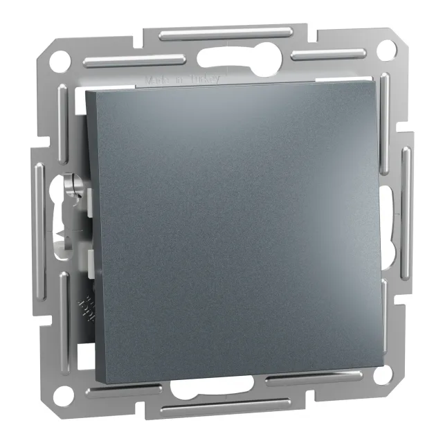 Interrupteur simple Asfora EPH0100162 — acier