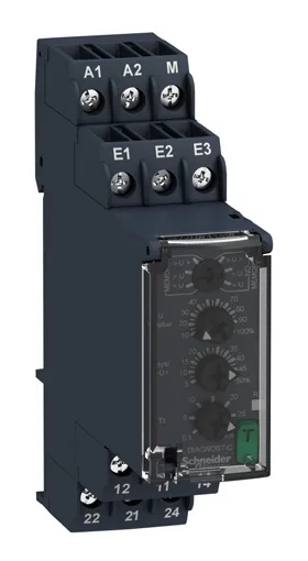 Relais de contrôle de tension monophasée RM22UA33MR — 15…500 V AC/DC
