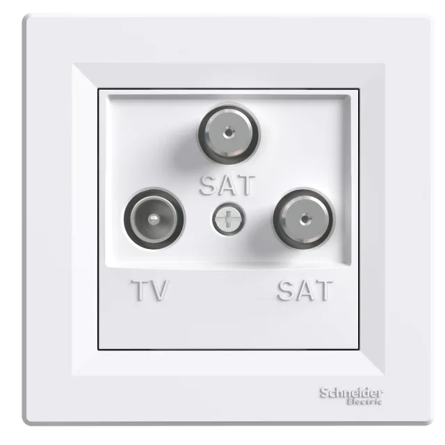 Asfora EPH3600121 tv / sat / sat antenna outlet — white