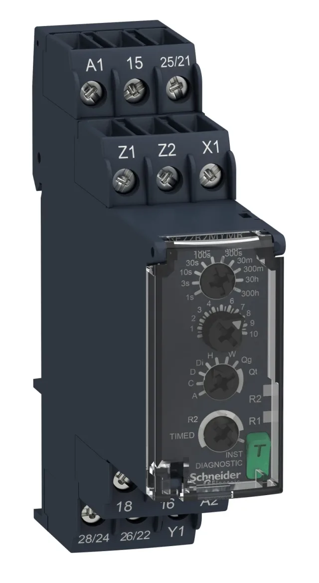 Modular timing relay RE22R2MYMR — 24…240 V AC/DC
