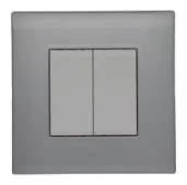 Plaque de finition LINA argent opaque — SOMEF 43PL32AO