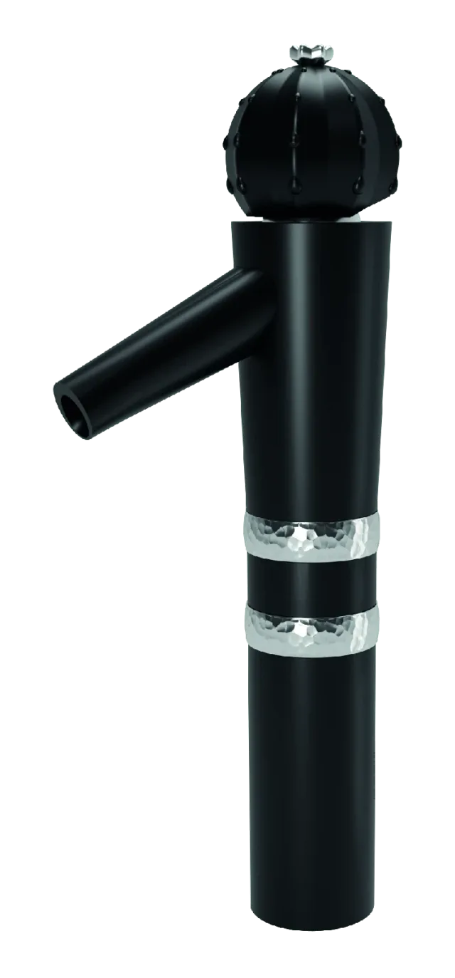 Tall vessel basin mixer matt black / chrome Cactus — SOPAL 06H7AA4