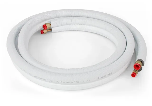 Pre-insulated copper air-conditioning connection kit