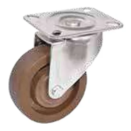 Swivel caster brown with screw mounting plate high temperature 280c — 801300