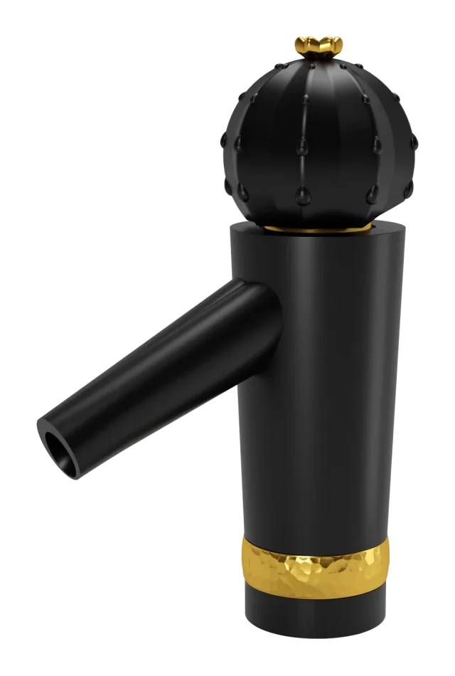 Basin mixer matt black / gold Cactus — SOPAL 06E4AAF