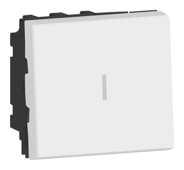 Permutateur 10AX 250V~ Mosaic 2 modules – blanc — Legrand