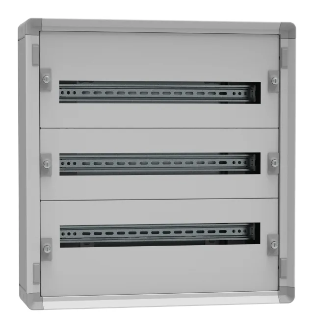 Coffret de distribution métal en saillie 3 rangées 24 modules hauteur 600mm – XL³ HP 160 — Legrand — 1CO3R24S
