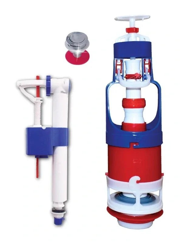 Flush mechanism push-button Rosa with float valve compact bottom inlet EJIM JWC2043