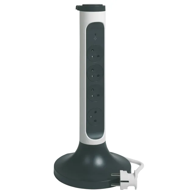 Legrand power strip — IP20, Black — 049410