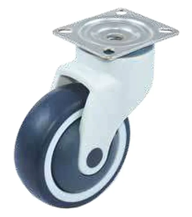 Roue médicale en nylon avec platine à visser — 801400