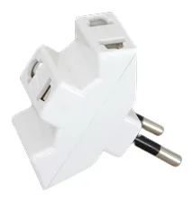 White triple adapter SIMEF