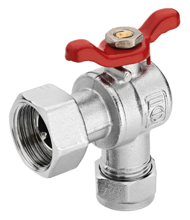 SOPAL — Ball valve angle swivel nut for multilayer pipes — 01G4A03