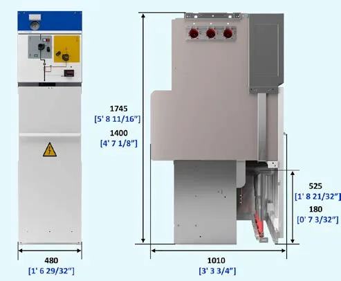 Ormazabal cgm.3-p — Medium-voltage (MV) switchgear cubicle — Switch-fuse protection