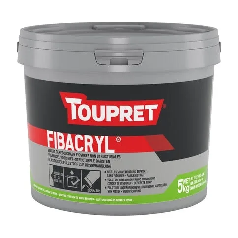 TOUPRET FIBACRYL — flexible crack filler