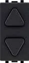 STIEL ALPHA roller shutter push-button switch carbon black