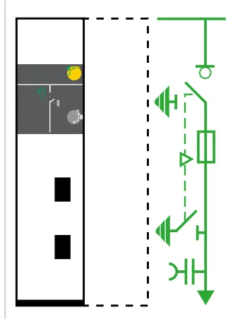 Cellule moyenne tension (MT) Schneider Electric SM6-24 PM — Interrupteur et fusibles associés