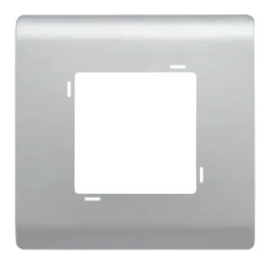 Plaque de finition SERENA carrée argent opaque — SOMEF 43PLS32AO