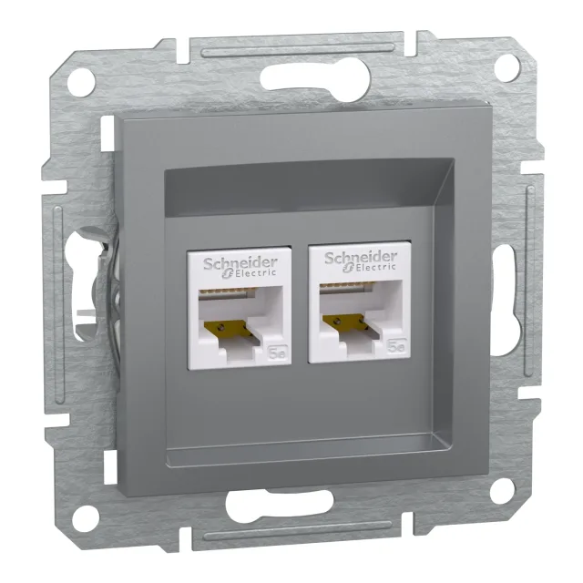 Asfora EPH4400162 rj45 socket outlet — steel