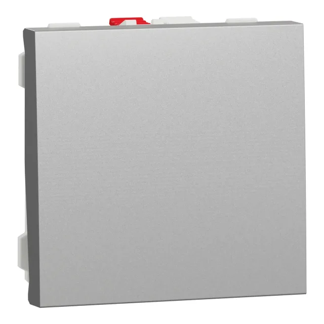 Interrupteur simple New Unica NU320130 — aluminium