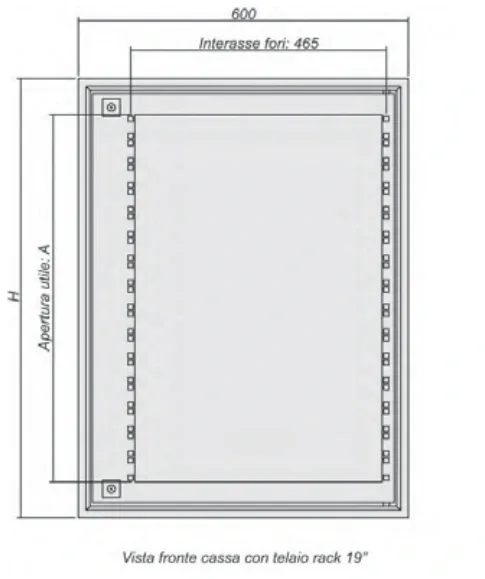 Coffrets CE — rack pivotant 19 pouces