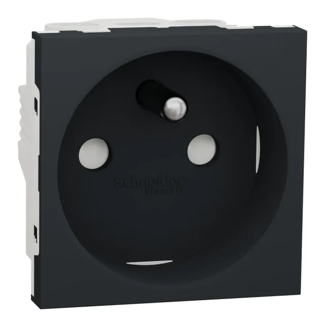 New Unica NU303954 pin-earth socket — anthracite