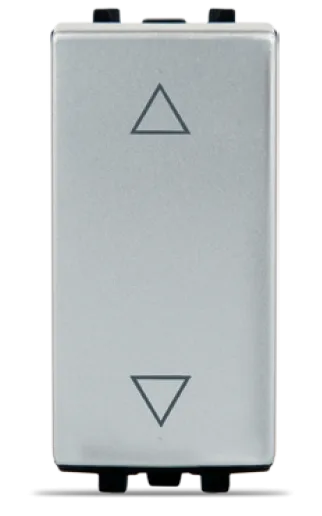 STIEL ALPHA 3-position roller shutter switch silver