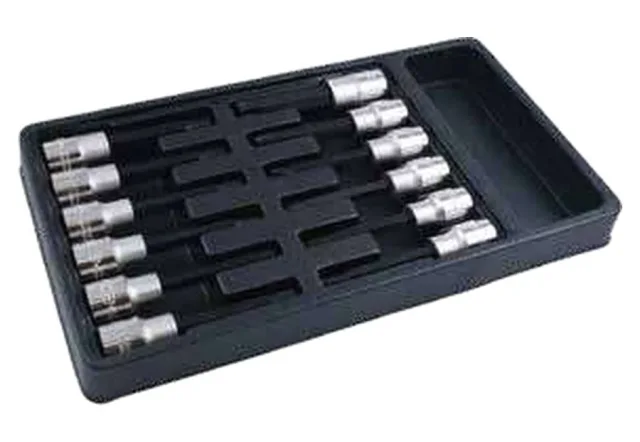 Module of 12 sockets 1/2&Prime; with bits long one-piece TORX, XZN and 6-point — 581212