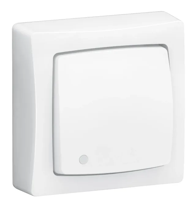 Transformeur simple 3 en 1 : interrupteur, va-et-vient ou poussoir lumineux Appareillage Saillie complet blanc - bornes automatiques — Legrand