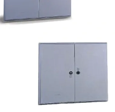 SMC doors for masonry niches – tpv series — 2 rectangular wings