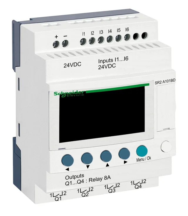Zelio Logic SR2/SR3 SR2A101BD smart relay – 10 I/O – 24 V DC
