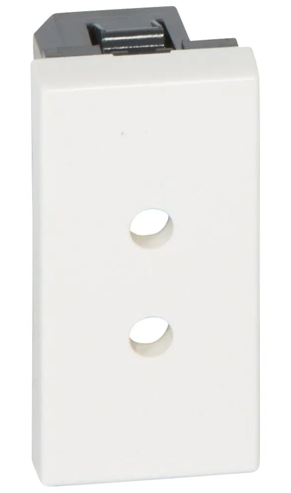 Legrand Mosaic ELV 2P socket outlet, 3A 15W, 1 module — 077150