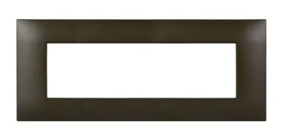 Plate YOUNG 44 rectangular bronze matt 7 modules — SOMEF 44PJ07BR