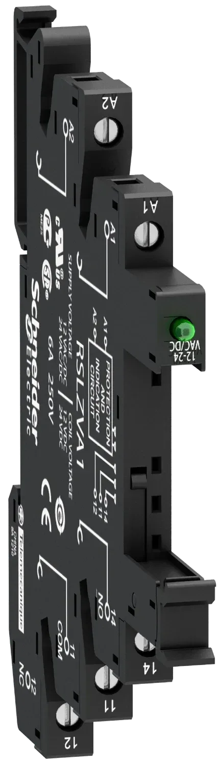 Socket for RSL slim relay RSLZVA4 — 230 V AC/DC
