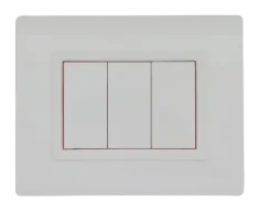 Decorative wall plate SERENA techno-basic white — SOMEF 43PLS03BB