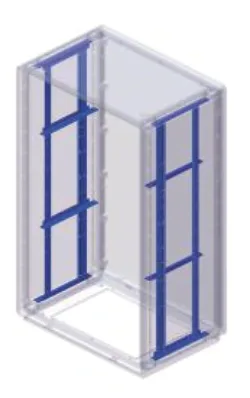 Accessoires et pièces de rechange Grafi 5 Largeur 580 mm — kit d’équerres de fixation de montants