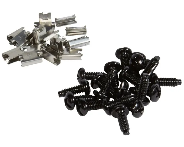Jeu de 50 vis spécifiques avec 25 griffes de mise à la masse pour Racks 19pouces Haute Densité — Legrand