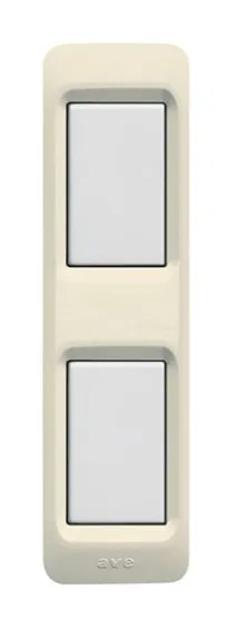 Plate for aluminium profile white 2 modules — SOMEF 45PF2BP
