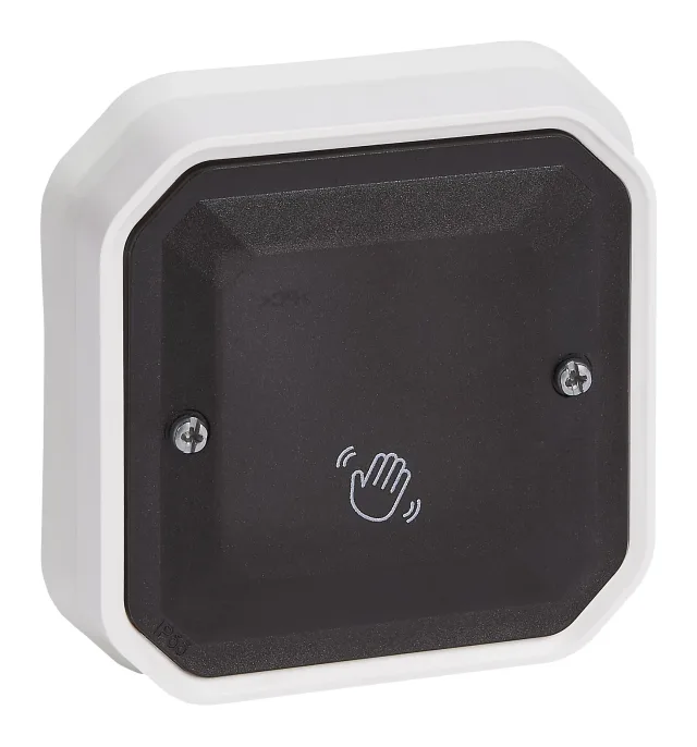 Legrand Plexo switch — 1A, 250V, IP55, Black — 069586L