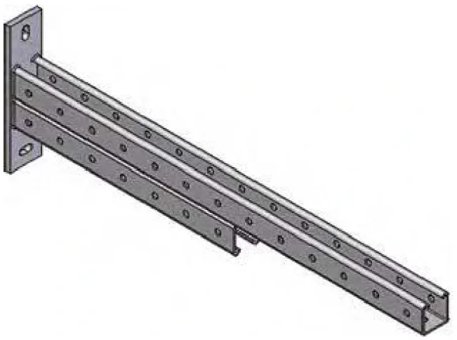 Bracket with double section
